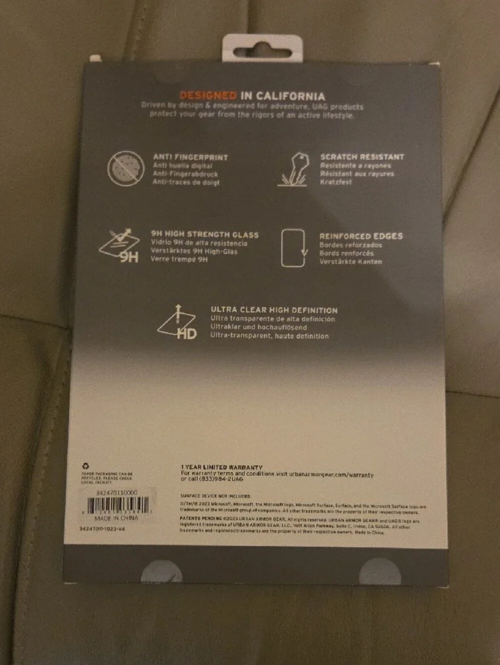 Urban Armor Gear Clear Rugged Tempered Glass Screen Protector